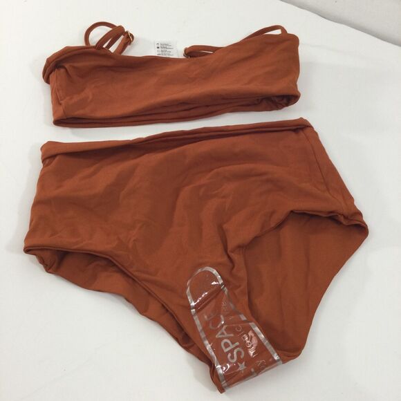 L*Space Womens Rebel Stripe Amber-Bougainvillea-Cream Swim Top Bottom Size XS/S - Picture 10 of 11